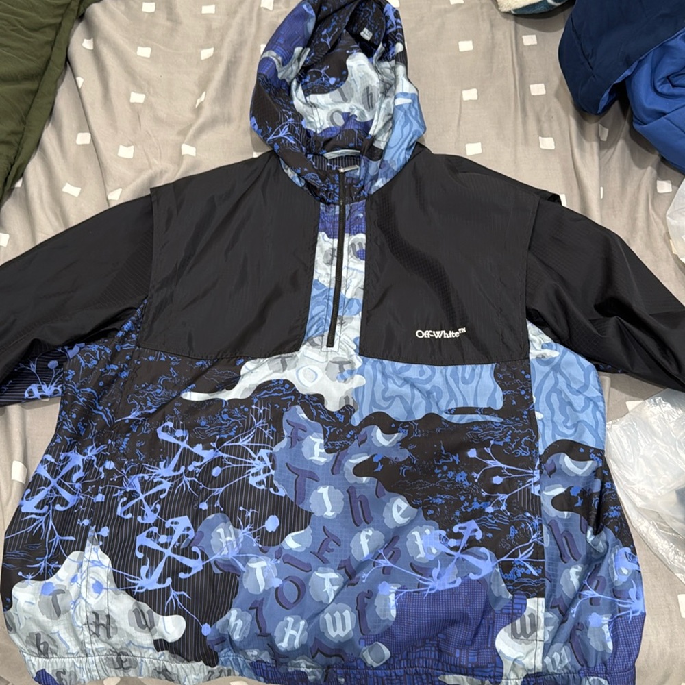 OFF WHITE graphic-print windbreaker